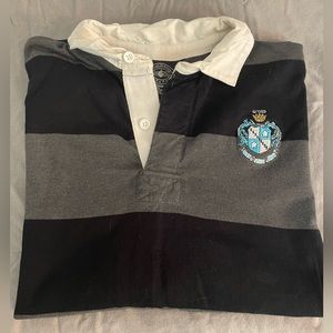Zeta Tau Alpha (ZTA) Sorority Rugby Polo with Crest